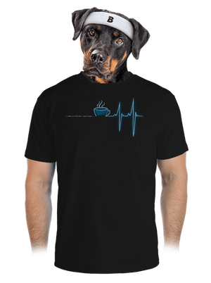 Coffee help pánské sportovní tričko Black