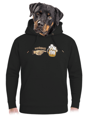 Rodinné potřeby unisex mikina premium Dark Black