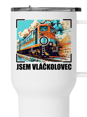 Jsem vláčkolovec termohrnek White