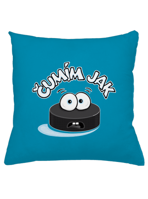 Čumím jak puk polštář Blue Turquoise