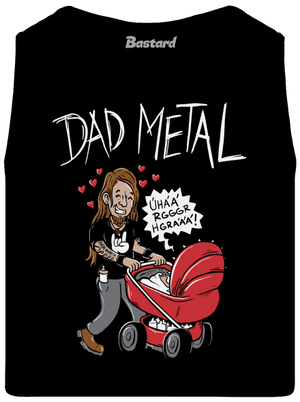 Dad metal pánské tílko Black