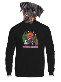unisex mikina bez kapuce