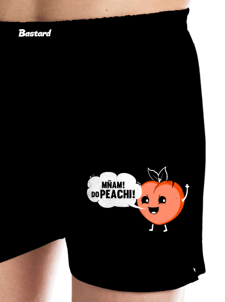 Mňam do peachi pánské trenky Black