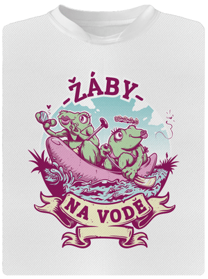 Žáby na vodě pánské sportovní tričko White