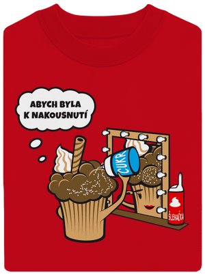 K nakousnutí unisex mikina bez kapuce Red