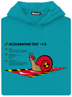 Snail test dětská mikina klokanka Hawaiian Blue