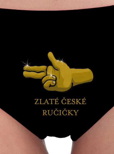 Ručičky dámské kalhotky Black