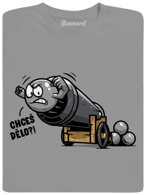 Chceš dělo? pánské tričko Sport Grey