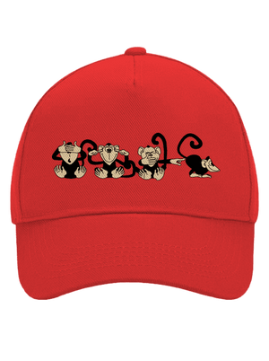 Opice kšiltovka baseballka Classic Red