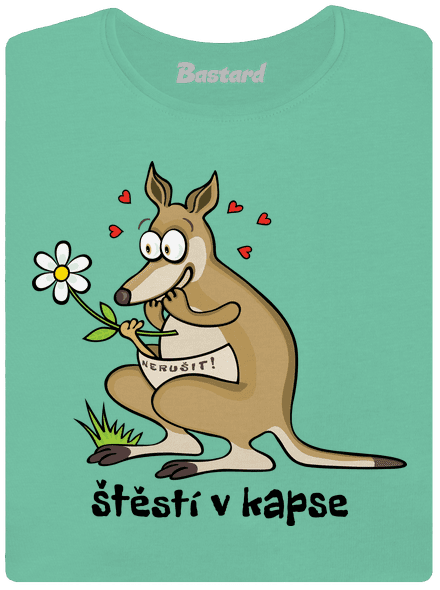 Štěstí v kapse dámské tričko premium Mint Mal
