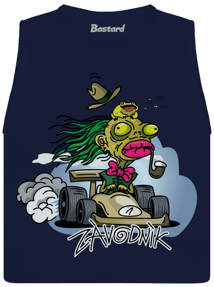 Závodník dámské tílko volné Navy