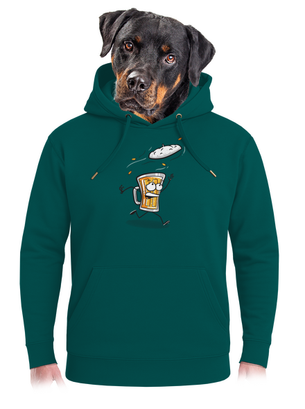 Čepice unisex mikina premium Emerald Green