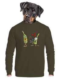 unisex mikina bez kapuce