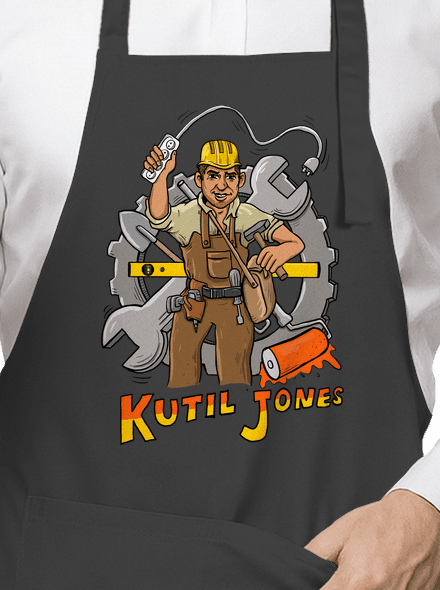 Kutil Jones zástěra Dark Grey