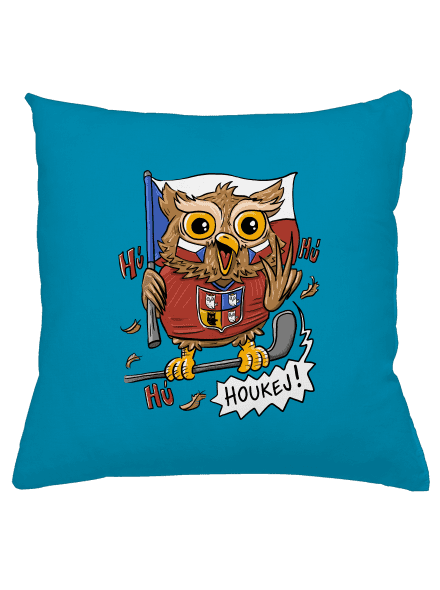 Houkej polštář Blue Turquoise