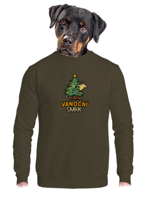 Vánoční smrk unisex mikina bez kapuce Urban Khaki