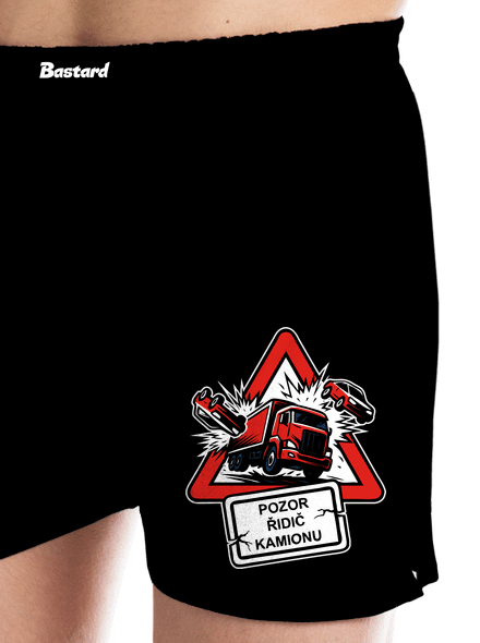 Řidič kamionu pánské trenky Black