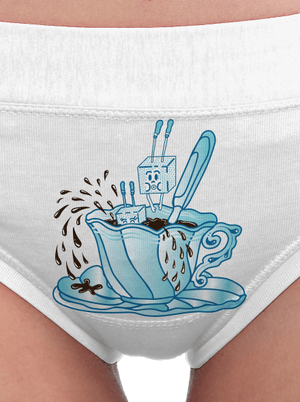 Cukroholik dámské kalhotky White