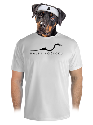 Najdi kočičku pánské sportovní tričko White