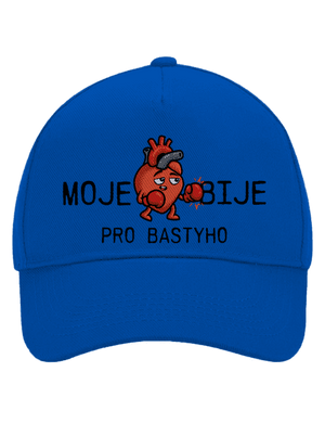 Moje srdce bije kšiltovka baseballka Bright Royal