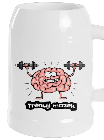 Trénuji mozek půllitr White