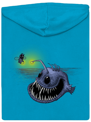 Světlo mého srdce dámská mikina na zip Blue Atol