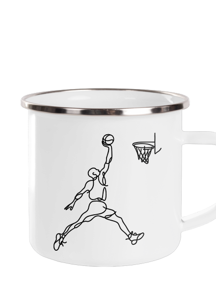 One line slam dunk plecháček White