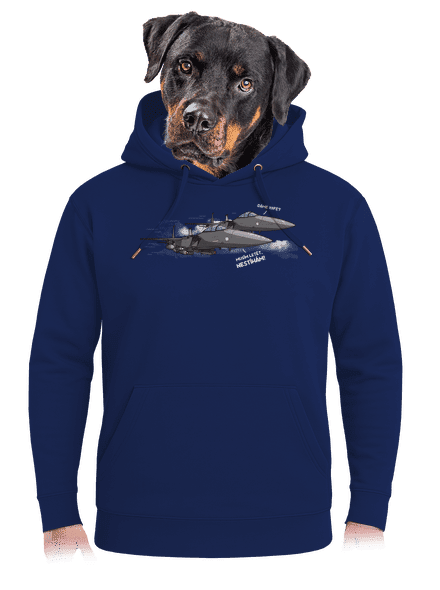 Stíhačka nestíhá unisex mikina premium Navy