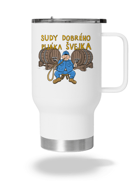 Sudy dobrého pijáka Švejka termohrnek White