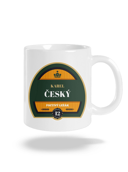 Pivní etiketa klasický hrnek White