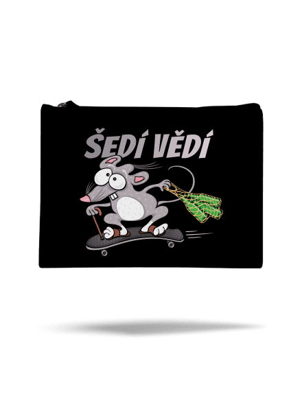 Šedí vědí - myšák taštička Black