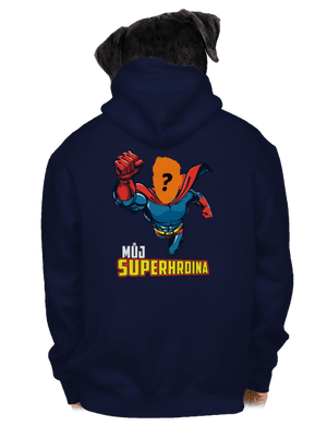 Můj superhrdina pánská mikina na zip Navy