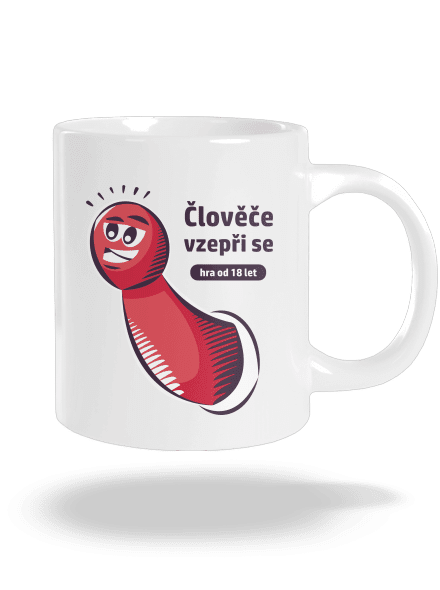 Člověče vzepři se velký hrnek White