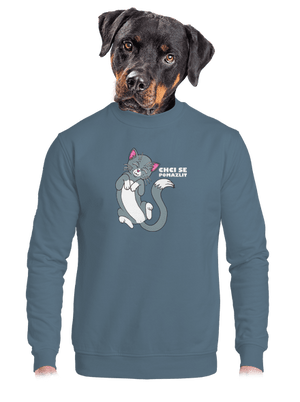 Chci se pomazlit unisex mikina bez kapuce Nordic Blue