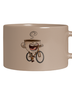 Jedu na kofeinu hrnek makronka Brown Macaron