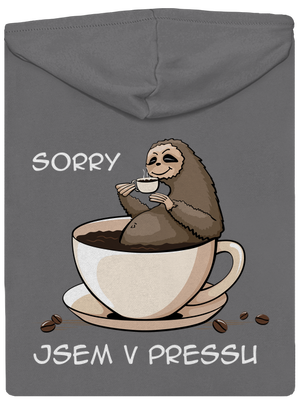 V pressu dámská mikina na zip Steel Gray