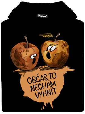 Občas to nechám vyhnít dětská mikina klokanka Black