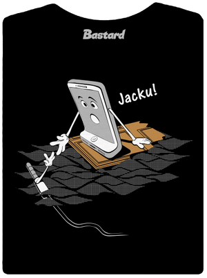 Jacku dámské tričko s lemem Black