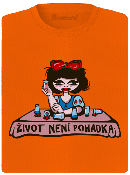 Sněhurka dámské sportovní tričko Neon Orange