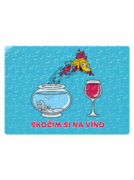 Skočím si na víno puzzle White
