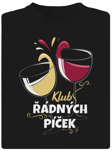 Klub řádných píček pánské sportovní tričko Black