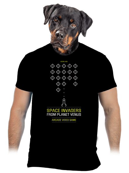 Space Invaders pánské tričko Black