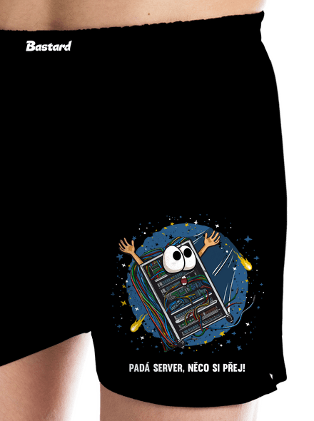 Padá server pánské trenky Black