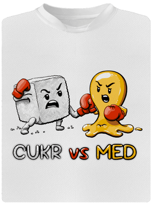 Cukr vs. med dětské sportovní tričko White