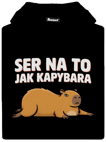 Jak kapybara dětská mikina klokanka Black