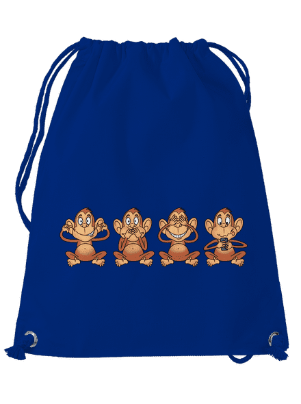 Opička s mobilem vak Royal Blue Mal