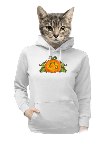 Strašidelný Halloween dámská mikina klokanka White