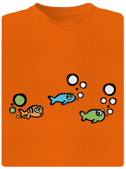 Nehoda dětské sportovní tričko Neon Orange
