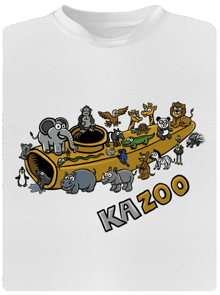 KaZoo pánské sportovní tričko White