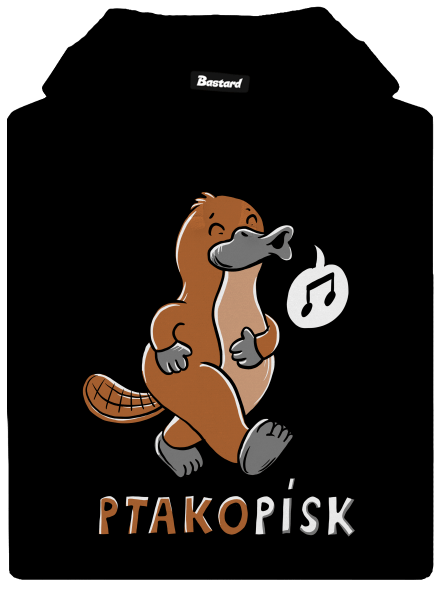 Ptakopísk dámská mikina klokanka Black